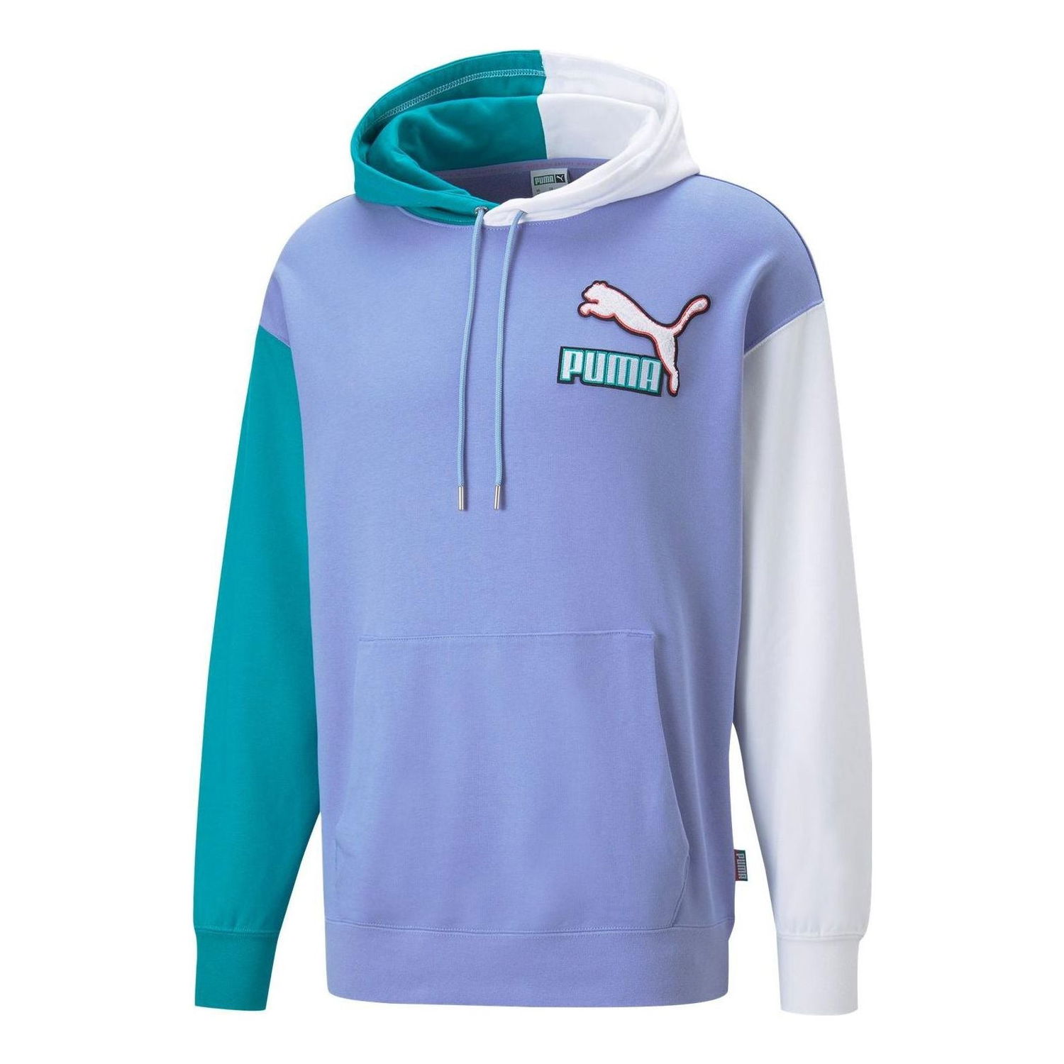 Mikina Puma Colorblock Fandom Logo Hoodie Fialová | 537749-23, 0