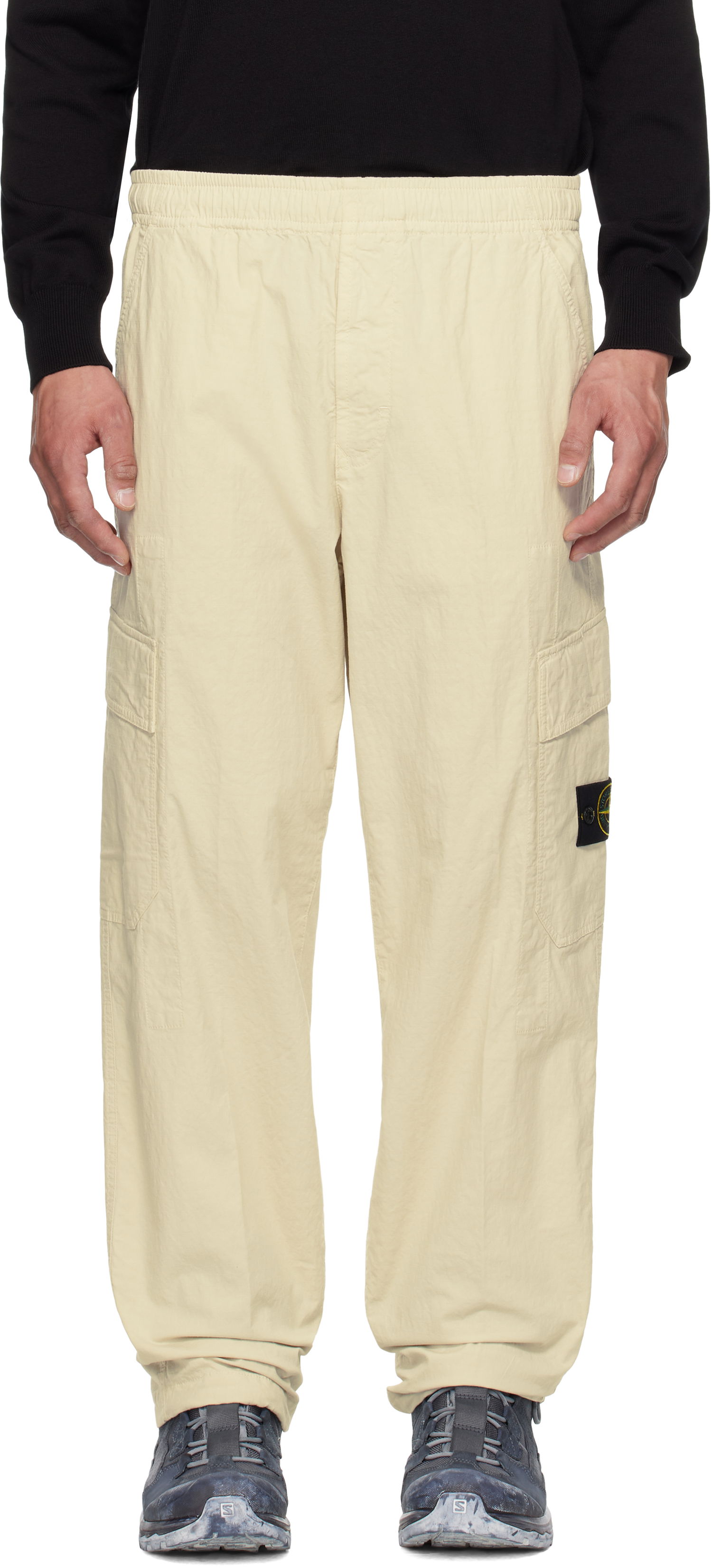 Cargo nohavice Stone Island Stone Island Mil-Spec Stretch Ripstop Cargo Pants Béžová | K1S15 3100022 S0063, 0