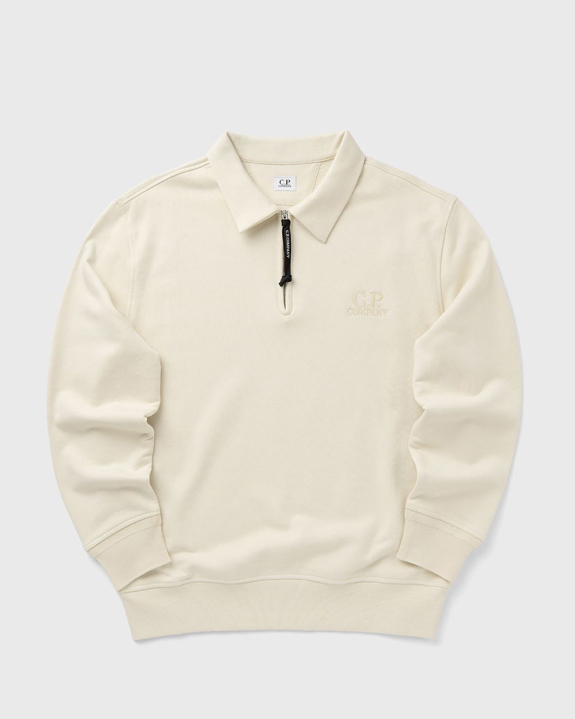 Mikina C.P. Company CP Company Half Zip Polo Sweatshirt Béžová | 19CMSS140A005086W-402