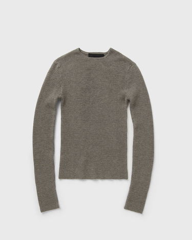 Sveter Fear of God Essentials Waffle Fitted Long Sleeve Sweater Zelené | 192HO247241FW-367, 0