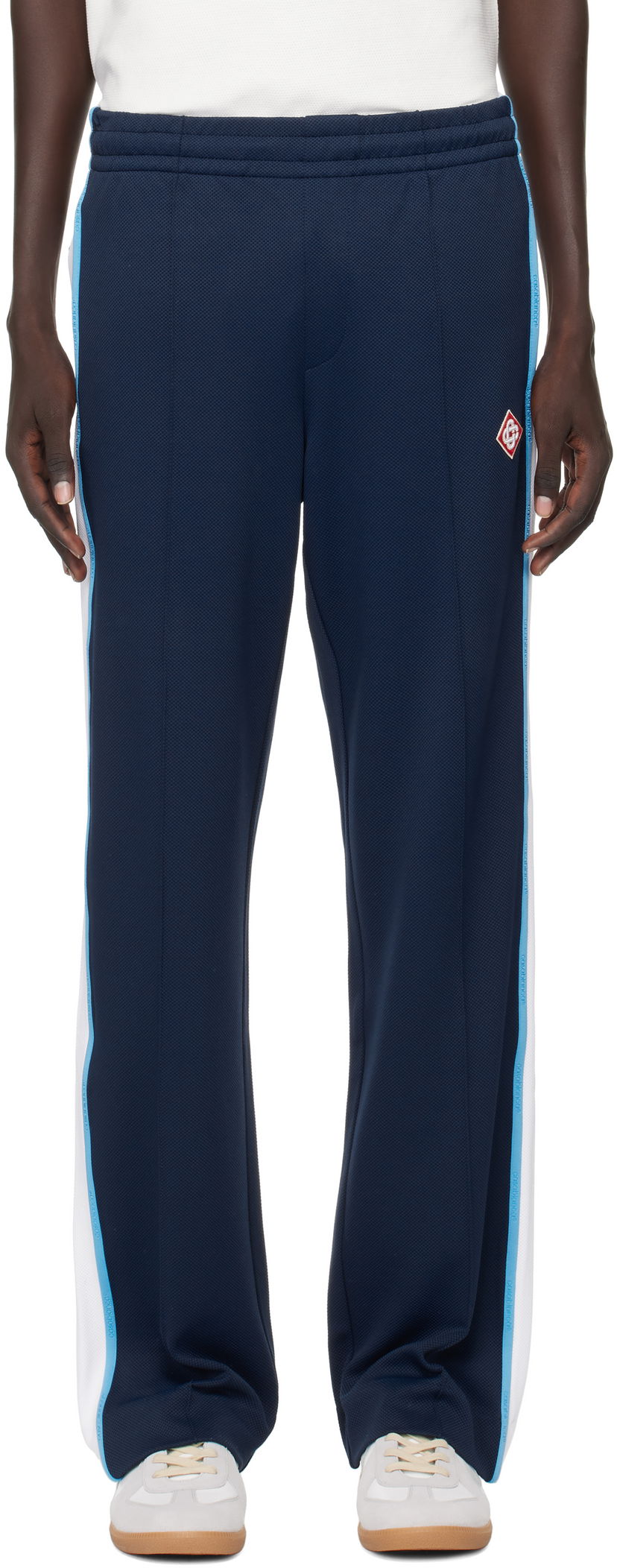 Tepláky Casablanca Casablanca Pique Track Pants Navy | MPF25-JTR-192-01