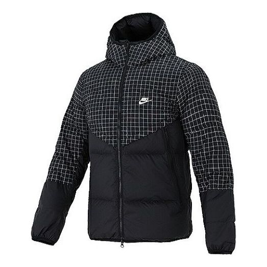 Prešívaná bunda Nike Hooded Down Jacket Čierna | DD6964-010, 0