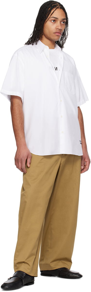 Košeľa Comme des Garçons CDG Homme Broad Short Sleeve Cotton Shirt Biela | HO-B103-051, 3