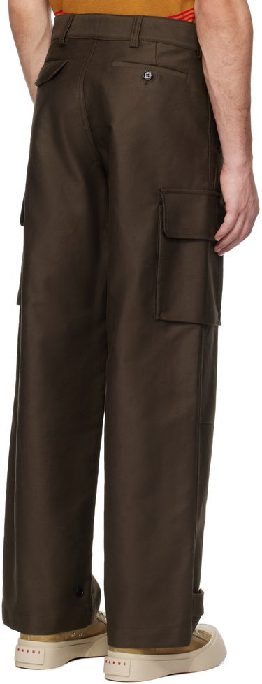 Cargo nohavice Marni Marni Organic Cotton Cargo Pants Hnedá | PUMU0169A1 TCY36, 2