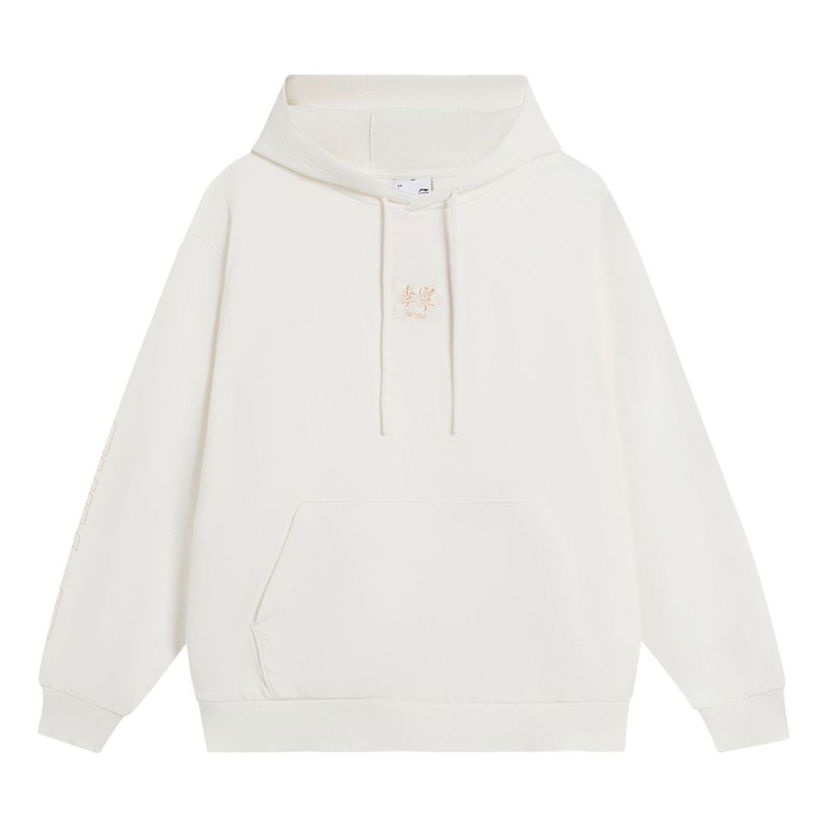 Mikina Li-Ning Graphic Print Hoodie Biela | AWDS921-4