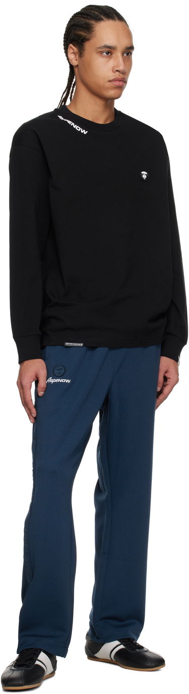Mikina AAPE by A Bathing Ape AAPE by A Bathing Ape 'AAPE Now' Long Sleeve T-Shirt Čierna | AAPLTM1607XXNBKX, 4