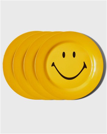 MARKET Smiley Plate 4 Piece Set 840160552274