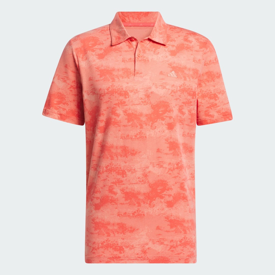 Printed Mesh Polo Shirt