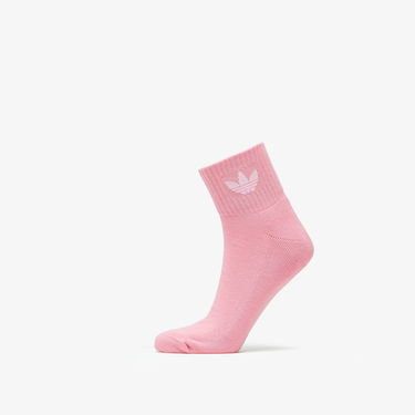 Spodná bielizeň a ponožky adidas Originals Mid Ankle Crew Socks 3-Pack Ružová | HL9229, 4