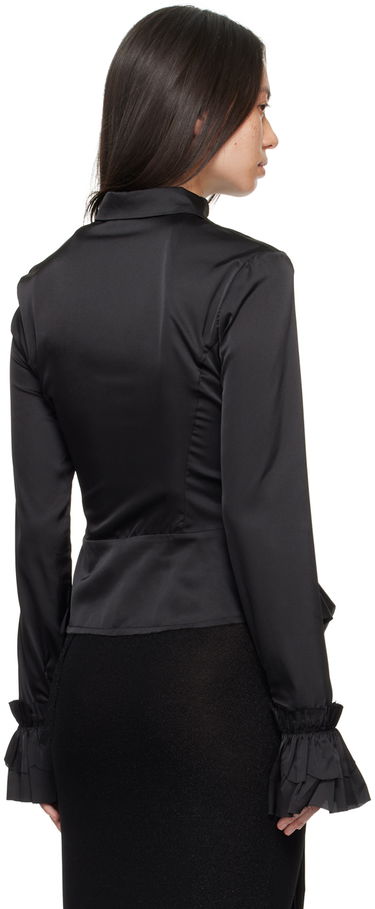 Košeľa Ottolinger Ottolinger Ruffled Satin Blouse Čierna | 1110105921, 2