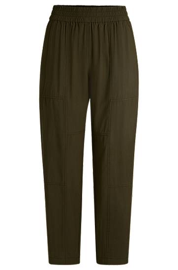 Tepláky BOSS Top-Stitched Track Pants Zelené | 50532426, 0