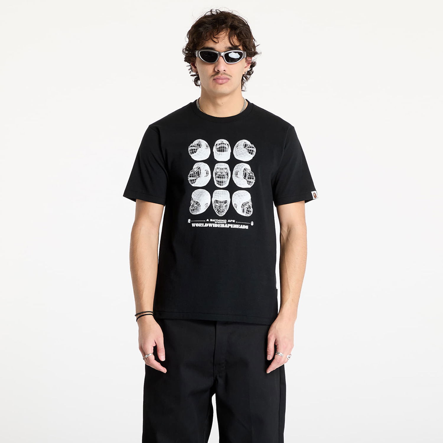 Tričko BAPE Black Short Sleeve Graphic T-Shirt Čierna | 001CSK701006M BLK, 0
