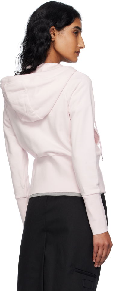 Mikina Thom Browne Thom Browne 4-Bar Zip Hoodie Ružová | FJT382A-03037, 2