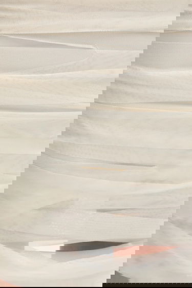 Sukňa Maison Margiela MM6 Maison Margiela Ruched Mini Skirt Béžová | S62DA0037.S24423.962, 4