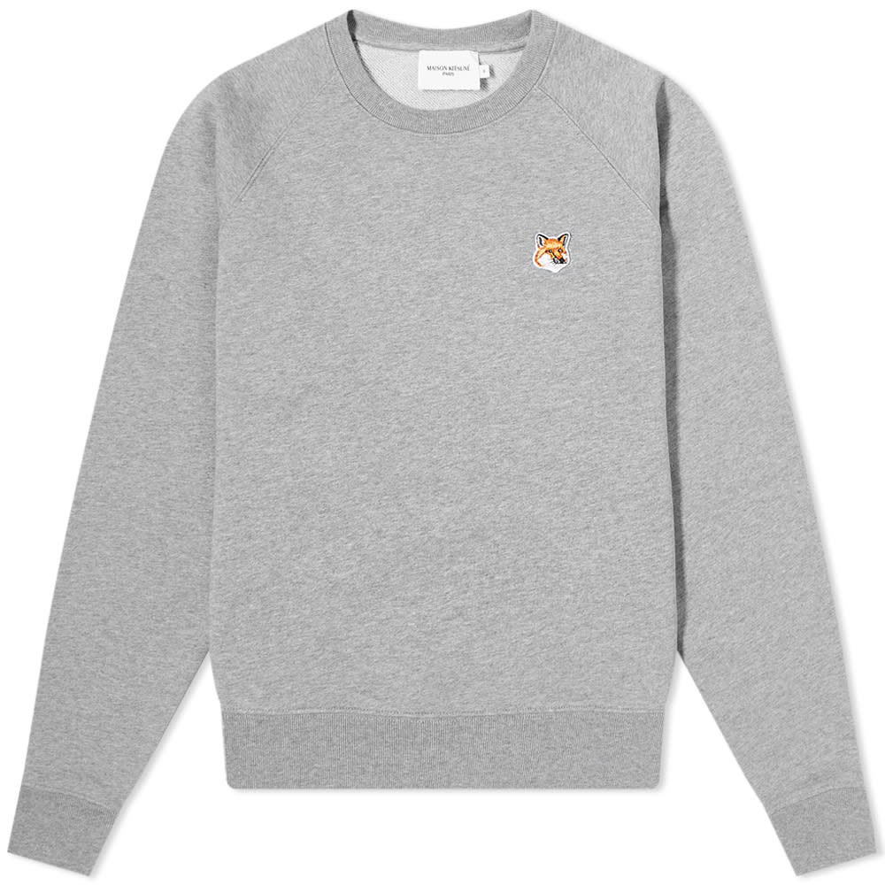 Mikina MAISON KITSUNÉ Fox Head Patch Adjusted Sweat Šedá | AW00303KM0001-H150, 0