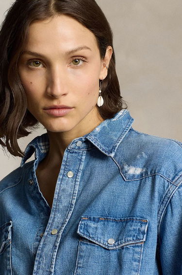 Košeľa Polo by Ralph Lauren Relaxed Fit Denim Shirt Modrá | 211940722, 3