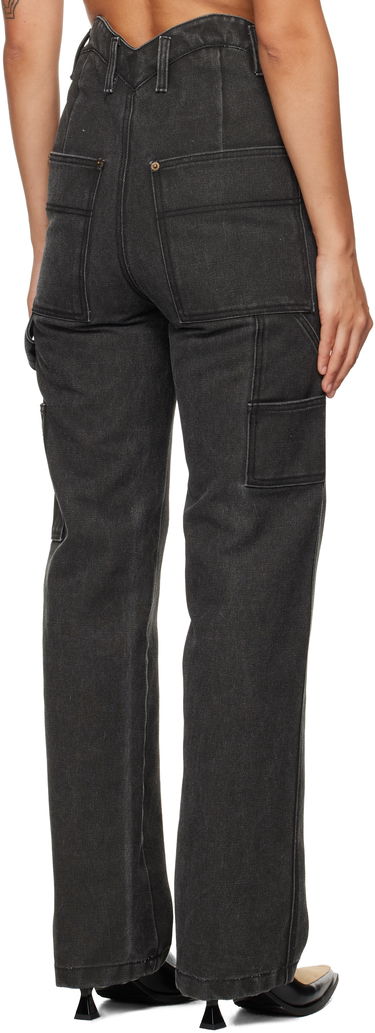 Džínsy We11done We11done Heart Work Trousers Čierna | WD-PT3-24-280-W-BK, 2