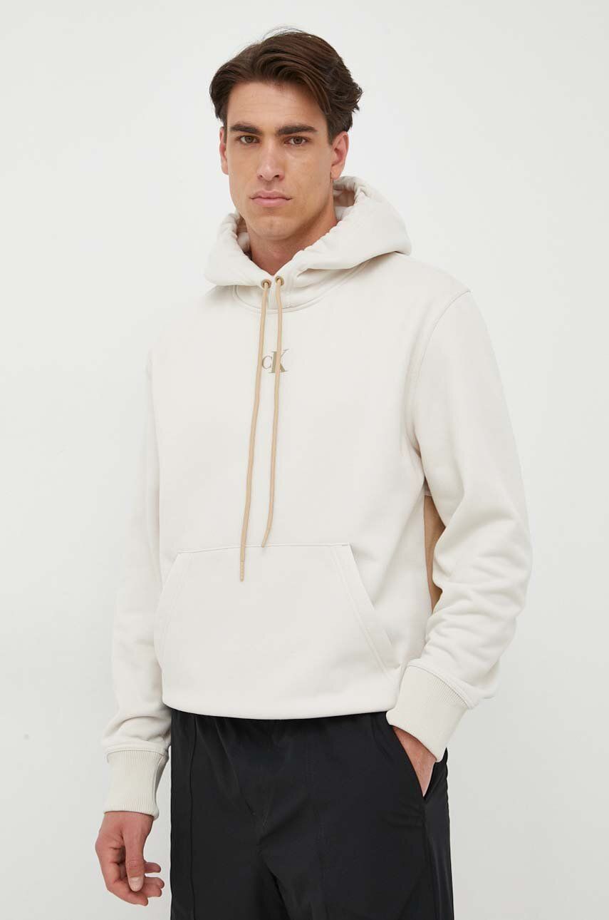 Ecru Blocking Hoodie