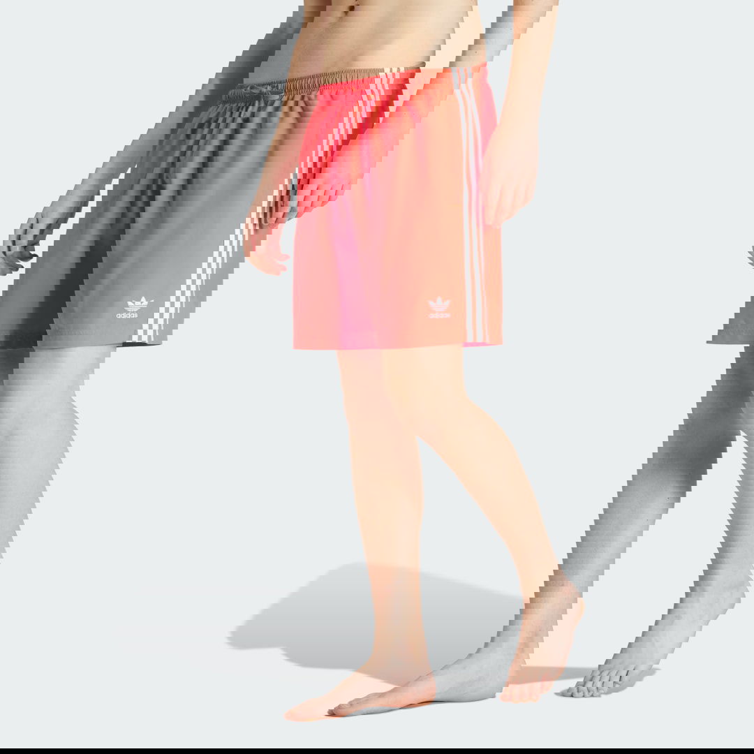 Plavky adidas Performance Adicolor 3-Stripes 8-Inch Swim Shorts Oranžová | JX2690, 0