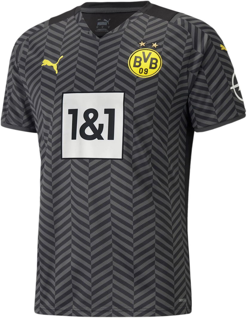 Dres Puma Borussia Dortmund 2021/22 Away Jersey Čierna | 75905704