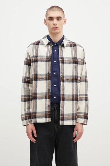 Košeľa FJÄLLRÄVEN Relaxed Fit Flannel Overshirt Biela | F12600226.113.555, 0