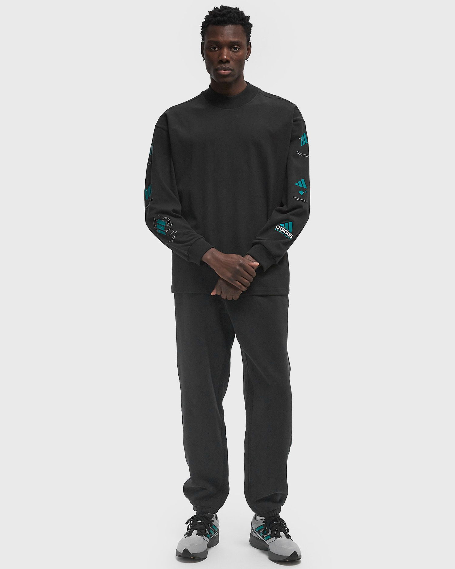 Mikina adidas Performance EQT Long Sleeve Graphic Tee Čierna | JN4849, 1