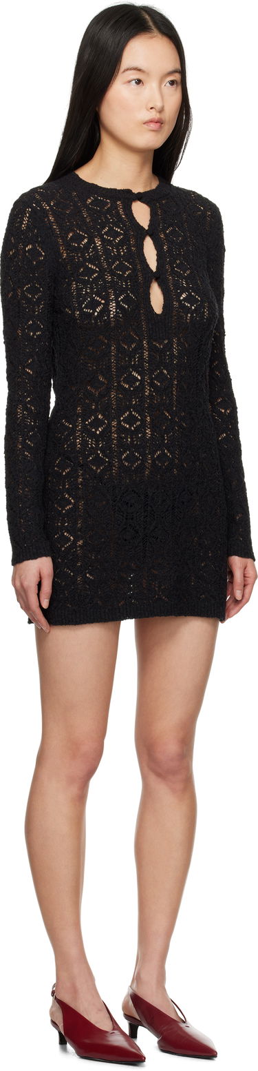 Šaty Loulou de Saison Loulou de Saison Evan Knit Minidress Biela | EVAN, 4