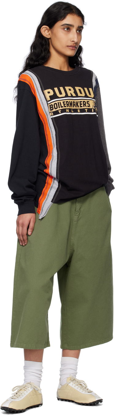 Sveter Needles NEEDLES 7 Cuts College Long Sleeve T-Shirt Čierna | QV409, 3