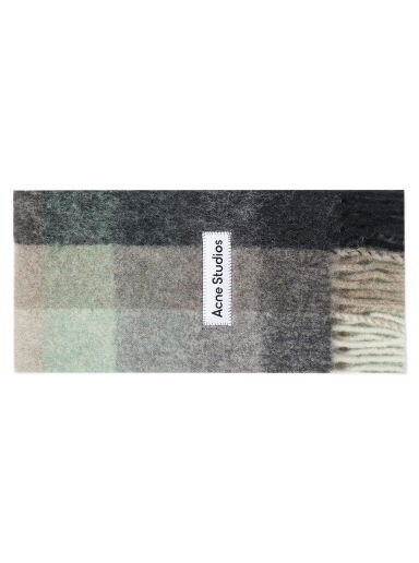 Šál Acne Studios Vally Check Scarf Green/Grey/Black Rôznofarebný | CA0084-BO8