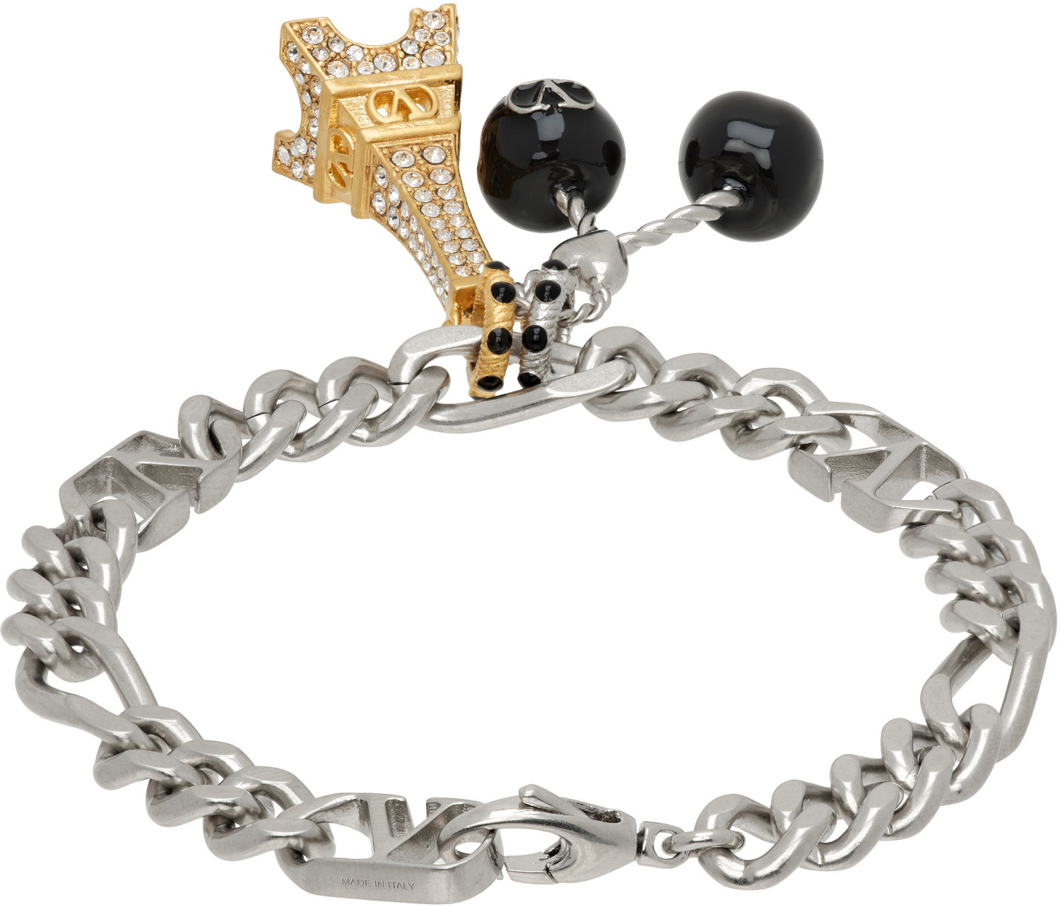 Náramok Valentino Valentino Garavani Chez Valentino Eiffel Tower Charm Bracelet Metalická | 7Y2J0AL3VTI, 1
