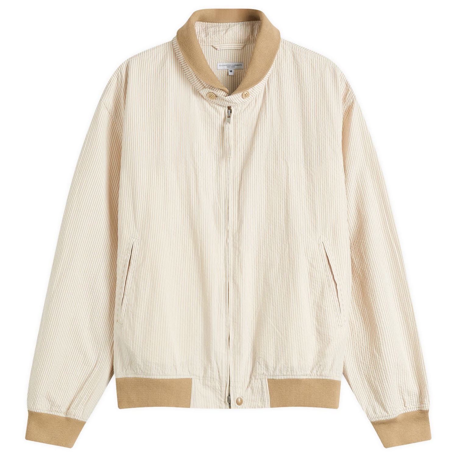 Bomber bunda Engineered Garments Engineered Garments LL Seersucker Stripe Jacket Béžová | QT142-ZT212, 0