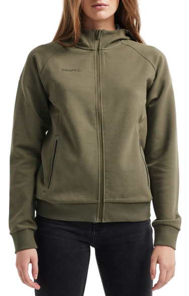 Mikina Craft Hoodie Core Soul Full Zip Zelené | 1910626-664000, 0