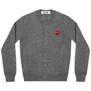 Sveter Comme des Garçons PLAY Heart Cardigan Šedá | AZ N007 051 3, 0