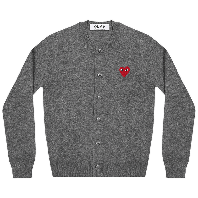 Sveter Comme des Garçons PLAY Heart Cardigan Šedá | AZ N007 051 3