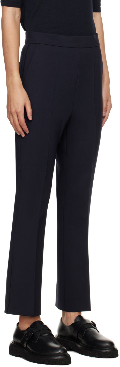 Nohavice Max Mara Max Mara Slim-Fit Dress Trousers Modrá | 2411131081600, 1