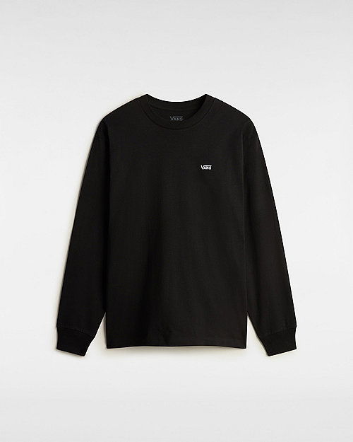 Tričko Vans Left Chest Embroidered Logo T-shirt, Size L Čierna | VN000P1SBLK, 0