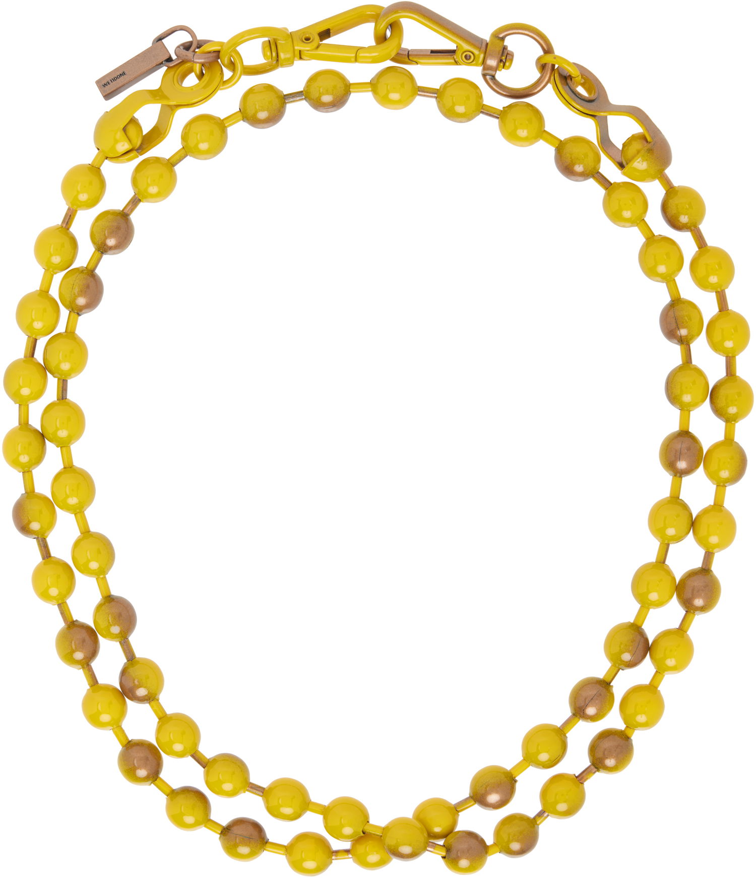 Náhrdelník We11done We11done Ball Chain Necklace Žltá | WD-AJ0-25-588-U-YE, 0
