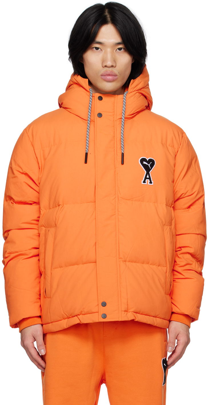 Prešívaná bunda AMI Puma x Puffer Jacket Oranžová | 535991, 0