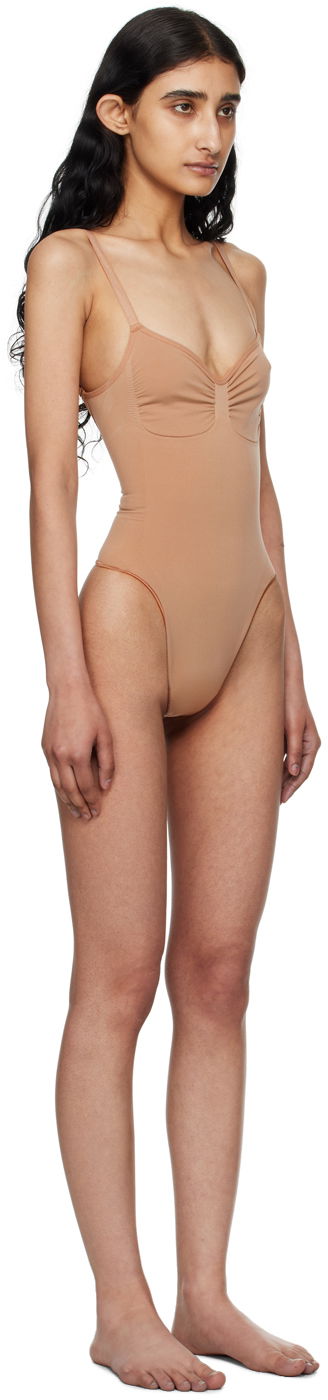 Body SKIMS Seamless Sculpt Low Back Thong Bodysuit Béžová | BD-THG-3371, 1