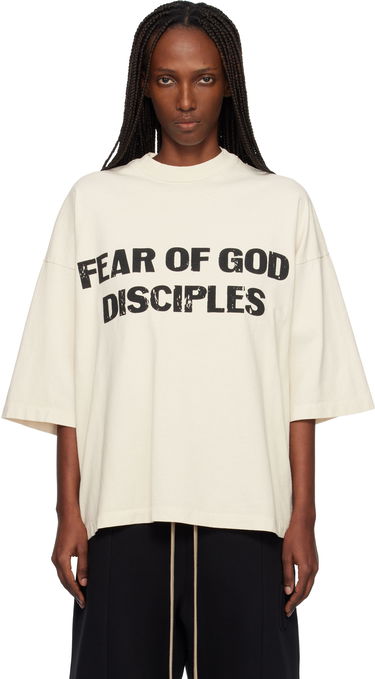 Tričko Fear of God Relaxed 'Disciple' T-shirt Béžová | FG25FW10-10309HWJUS, 0