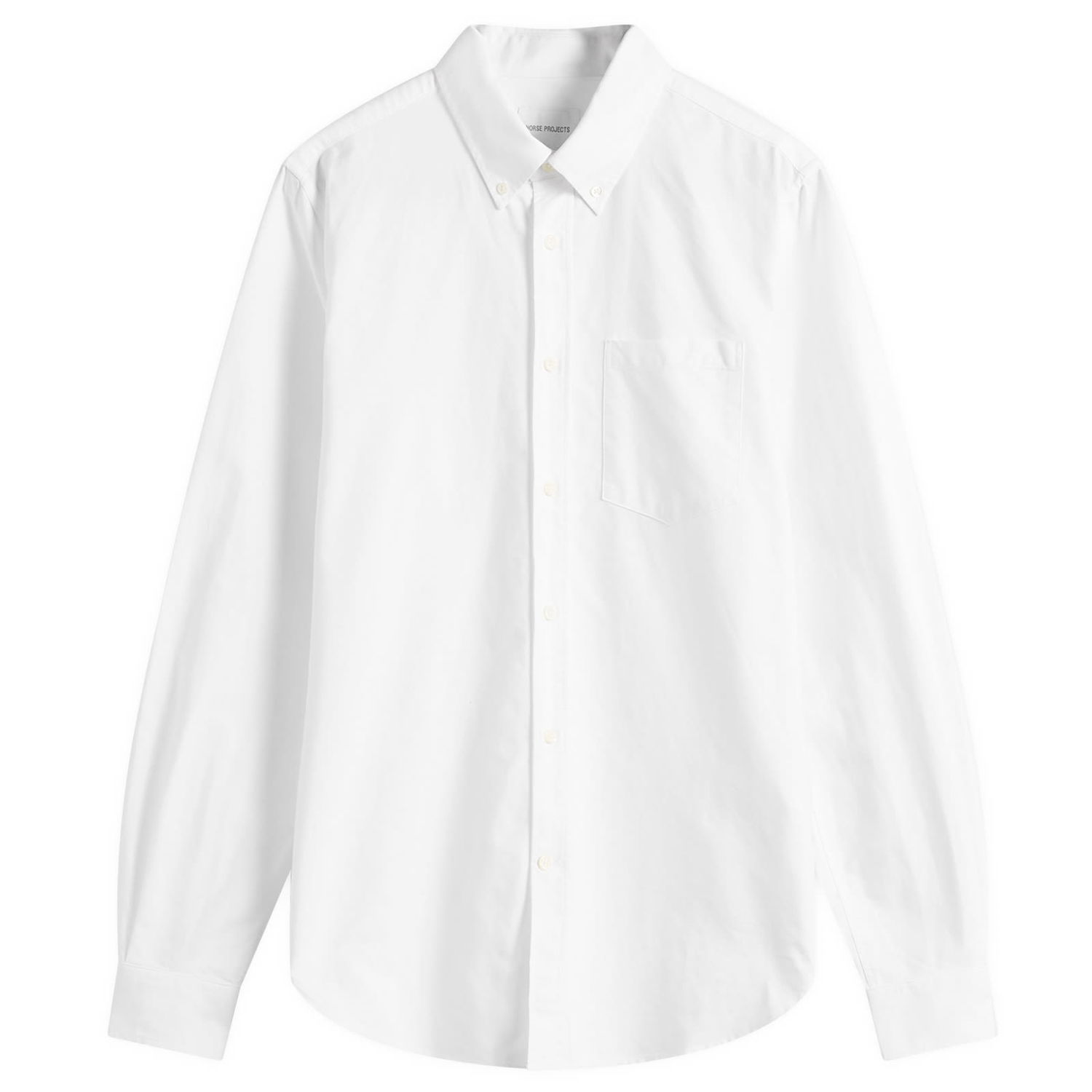 Košeľa NORSE PROJECTS Standard Oxford Shirt In White Biela | N40-0805-0001, 0