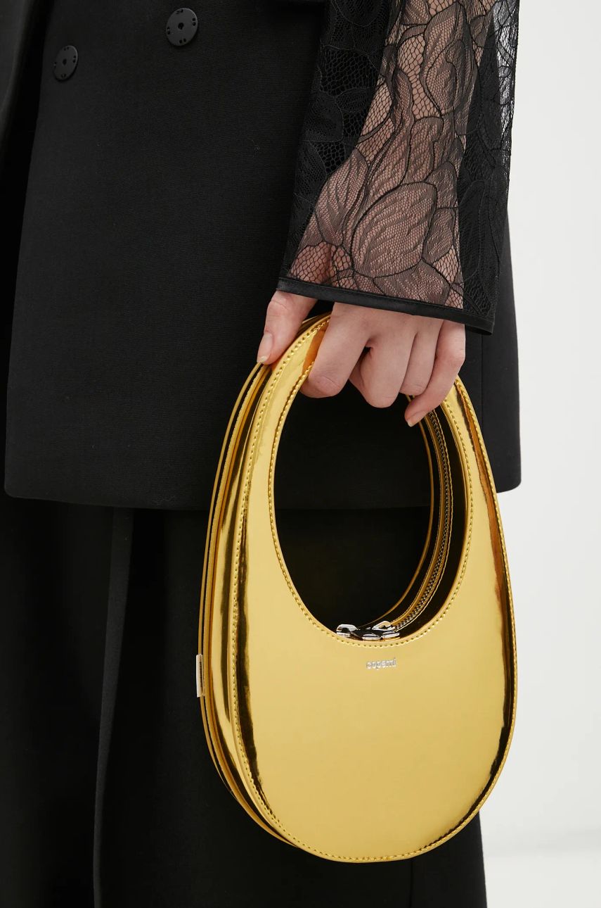 Kabelka Coperni Mini Swipe Metallic Shoulder Bag Metalická | COPBA01BIS429, 0