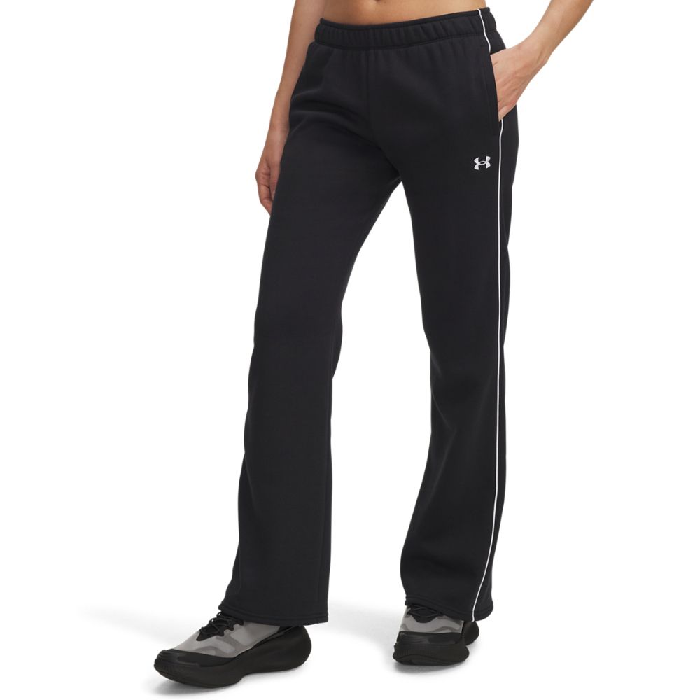 Tepláky Under Armour Under Armour Piped Wide Leg Fleece Pants Čierna | 6003711-003, 0