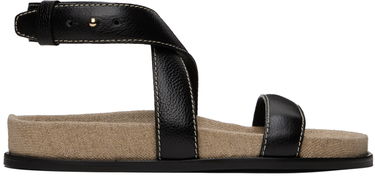 Oblečenie TOTEME TOTEME Leather Chunky Sandals Čierna | 242-WAS2047-LE0051, 0