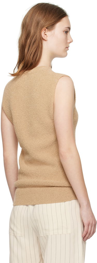 Sveter TOTEME TOTEME V-Neck Tank Top Béžová | 242-WRT2210-YA0043, 2