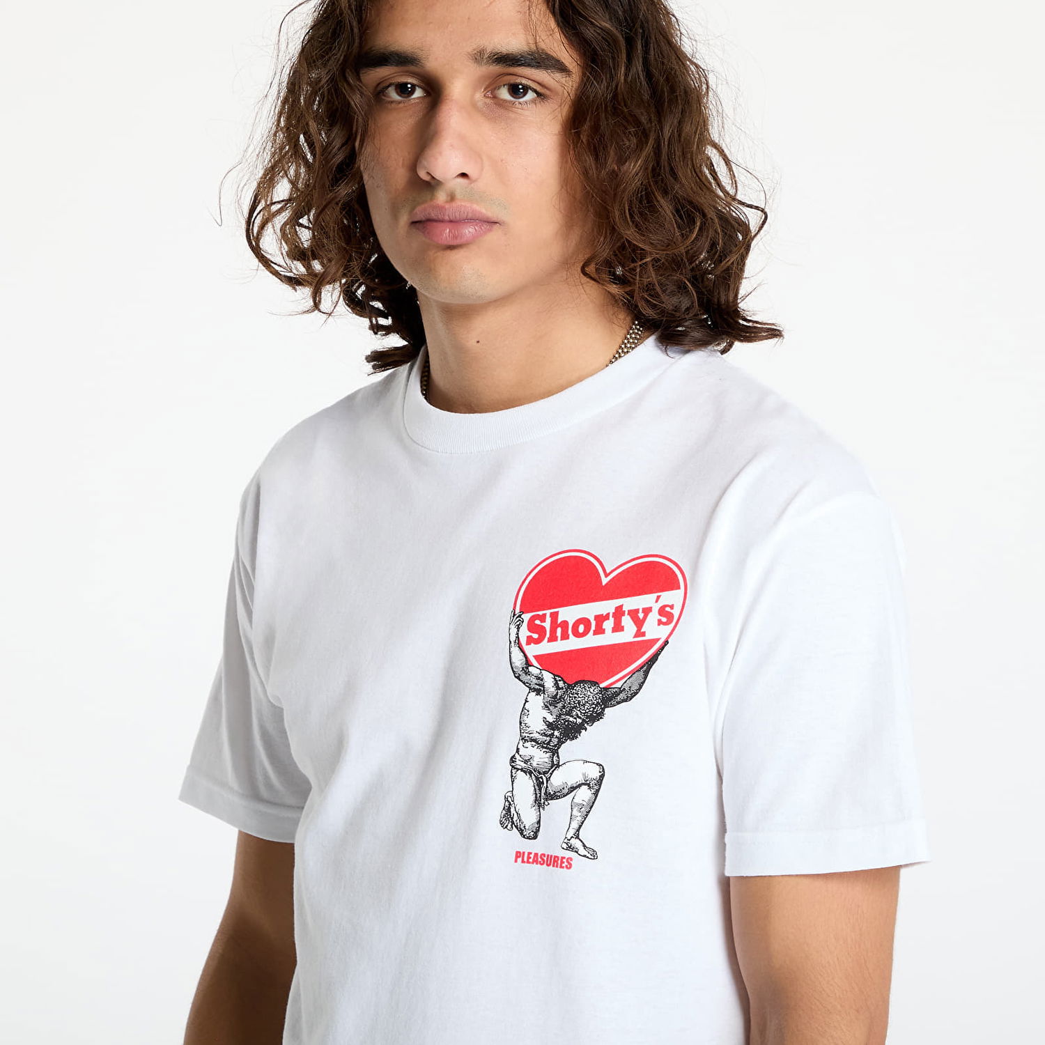 Tričko Pleasures Atlas T-Shirt White Biela | P24F071 WHITE, 1