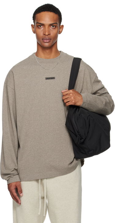 Tričko Fear of God Fear of God ESSENTIALS Classic Fit Long Sleeve T-Shirt Šedá | 125SP254203F, 0
