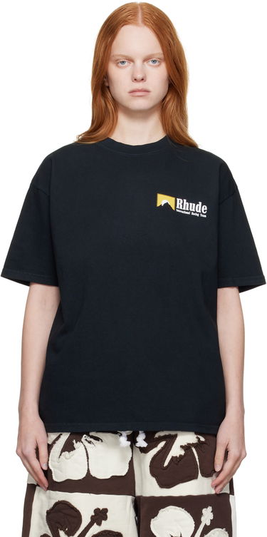 Tričko Rhude Rhude 'International Racing' Logo T-Shirt Čierna | RHPF25TT10012, 0