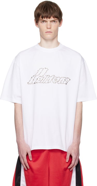 Tričko We11done We11done Pearly Logo T-Shirt Biela | WD-TT2-25-735-U-WH, 0