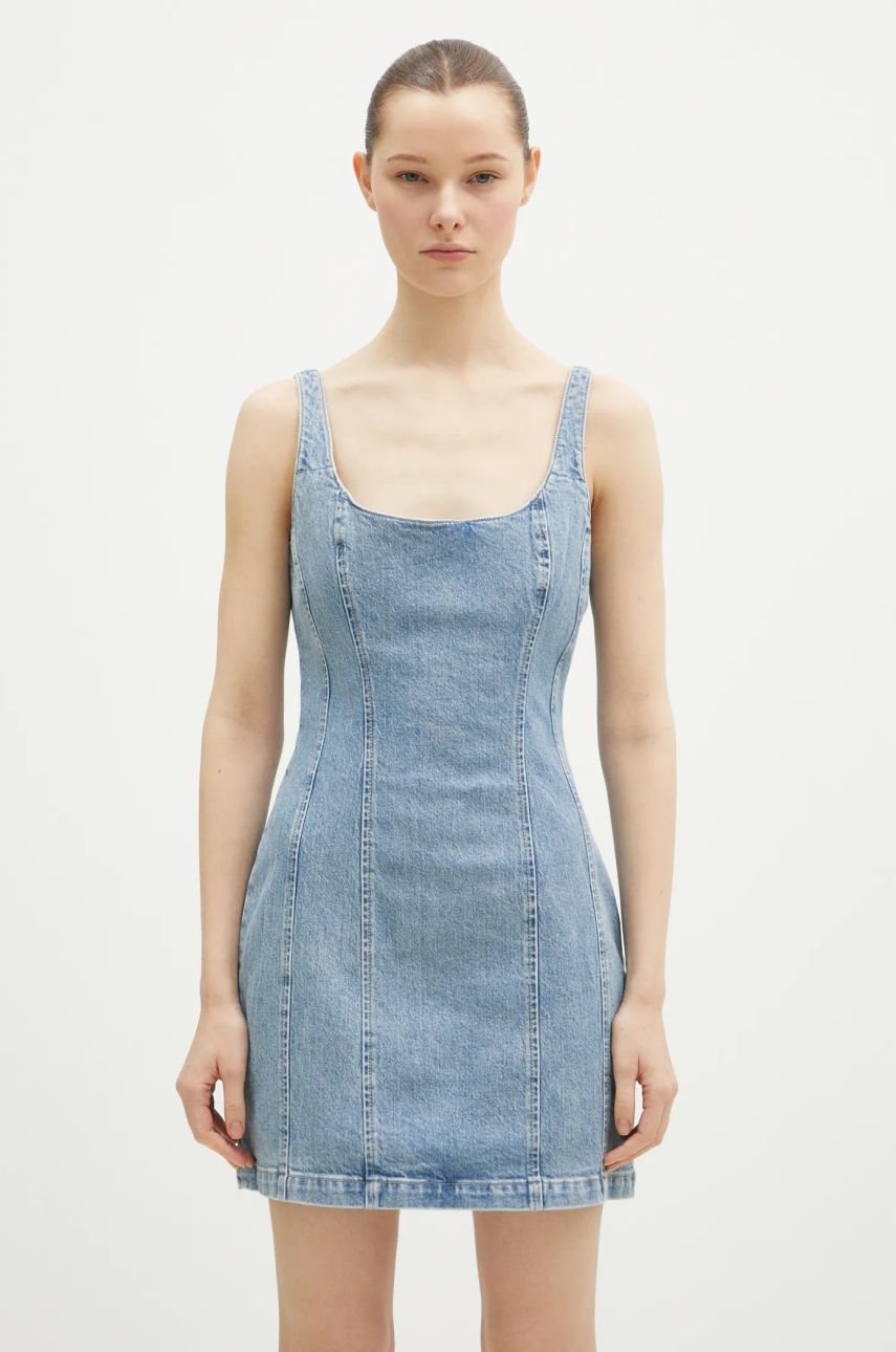 Šaty Ksubi KSUBI Pinnie Mini Denim Dress Modrá | WPS24DR010, 0